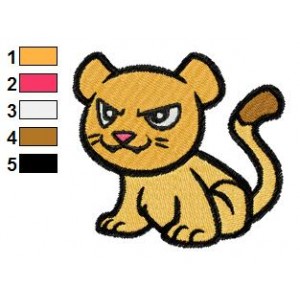 Free Animal for kids Cougar Embroidery Design